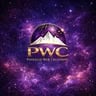 Mountain logo with nebula